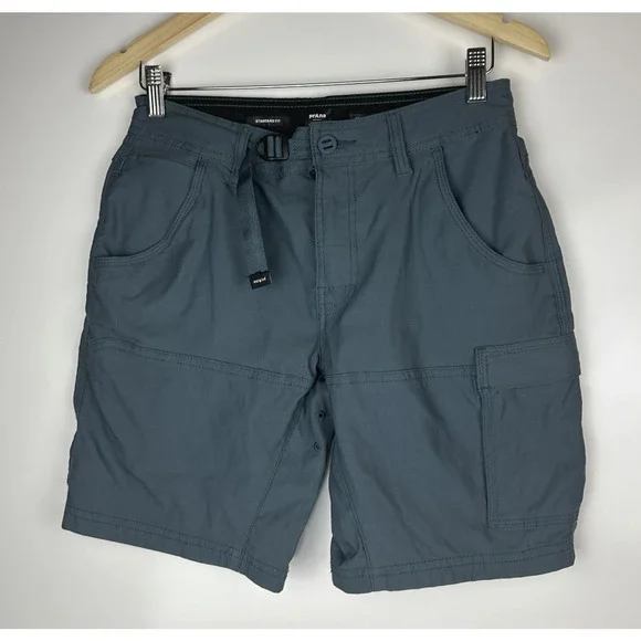 PrAna Men's Zion II Stretch 8" Cargo Shorts Outdoors Hiking UPF Blue Size 28 - Picture 13 of 13
